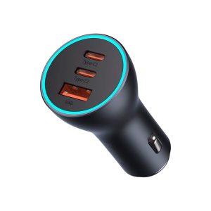 Автомобильная зарядка Baseus Golden Contactor Pro Triple 65W (CGJP010013) Черный