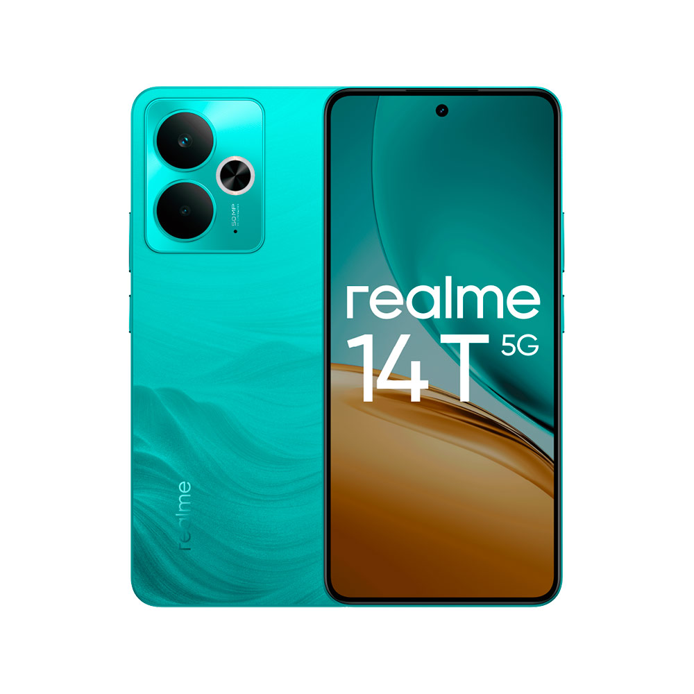 Смартфон Realme 14T 5G 12/256Gb Surf Green (Зеленый) RU
