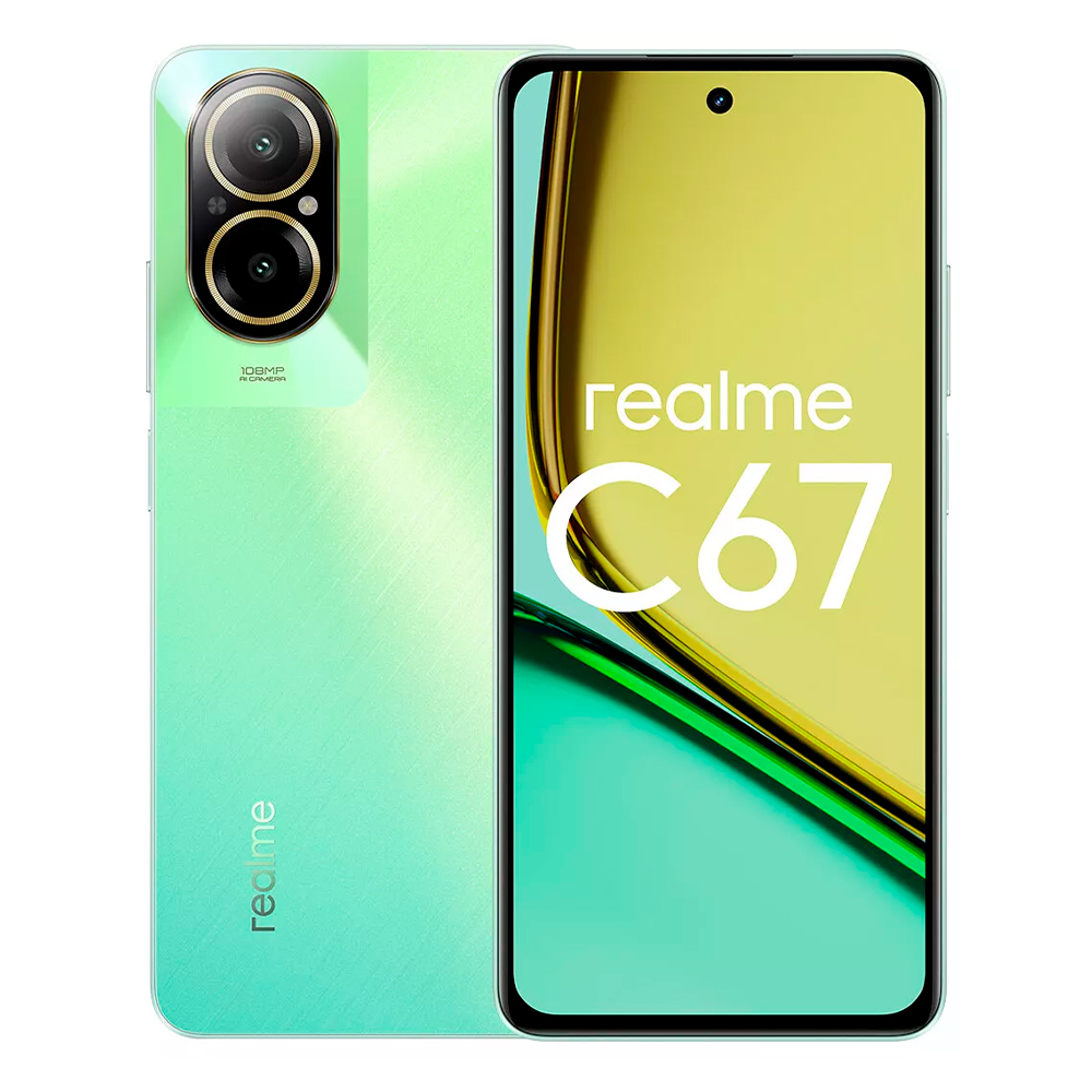 Смартфон Realme C67 4G 6/128Gb Sunny Oasis (Зеленый) RU