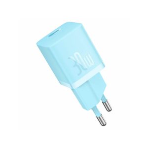 Сетевая зарядка Baseus GaN5 Fast Charger Mini1C 30W (CCGN070603) Голубой