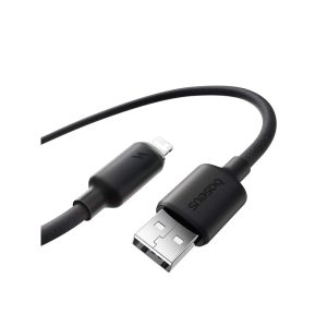 Кабель Baseus Foamed Silicone Fast Charging USB to Lightning (2.4A, 1m) (E0426900) Черный