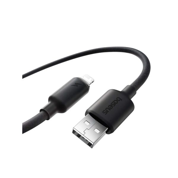 Кабель Baseus Foamed Silicone Fast Charging USB to Lightning (2.4A, 1m) (E0426900) Черный