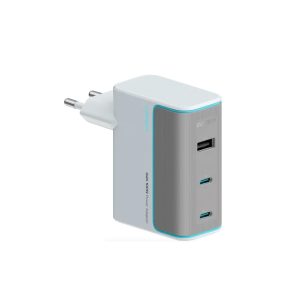 Сетевая зарядка Cuktech Gan 100W (AD1003EU) (2C1A) с кабелем Type-C Белый