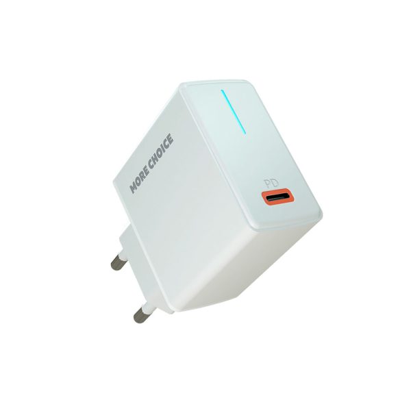 Сетевая зарядка More Сhoice (NC60) (3A, PD, 20W) Белый