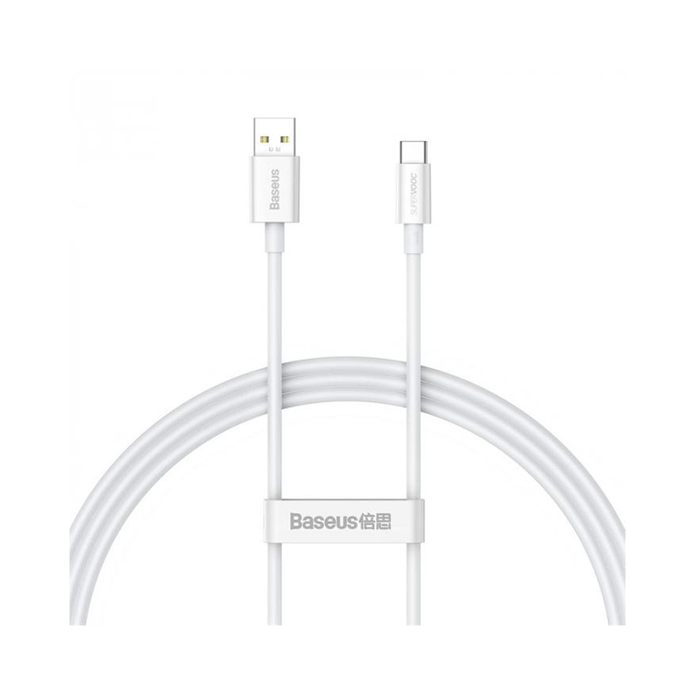 Кабель Anker USB Type-C (1м, 6A, TPE) (A8001) Белый